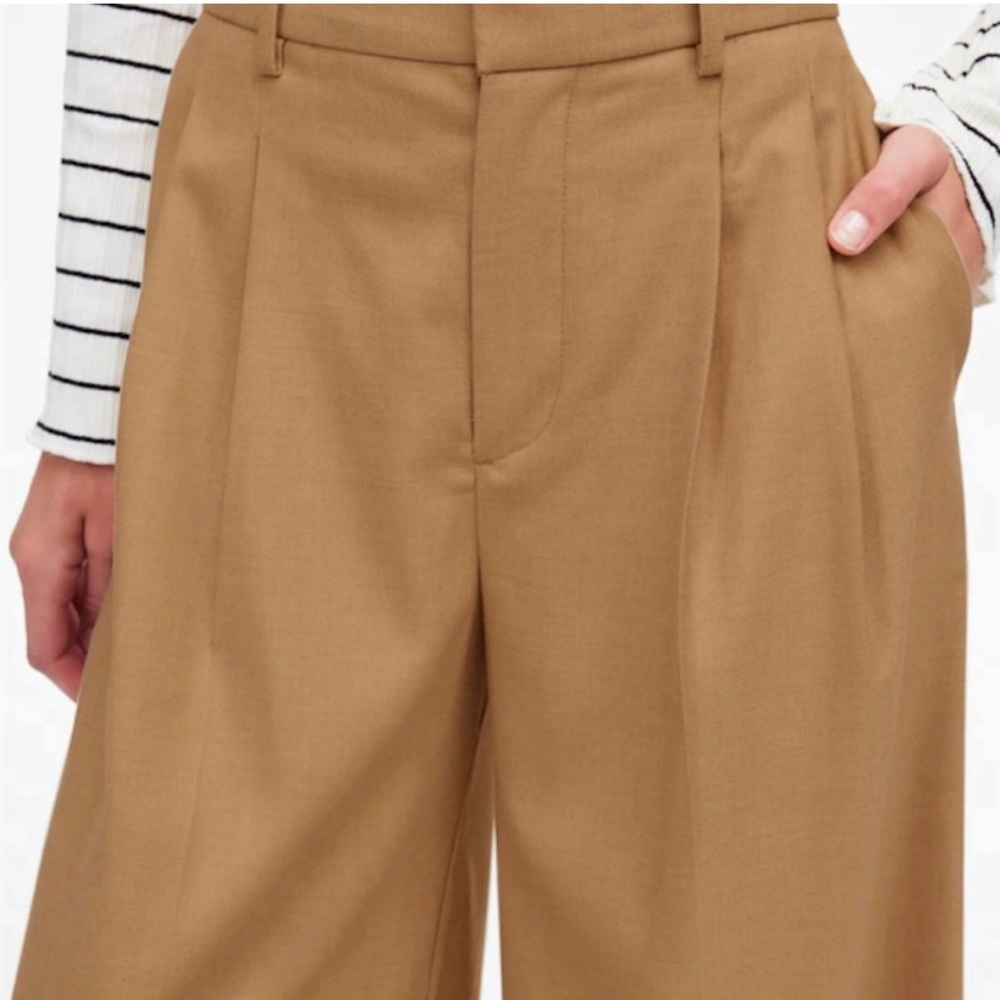 NWT Madewell Harlow Superwide-Leg Trouser in Brushed Twill, sz 8